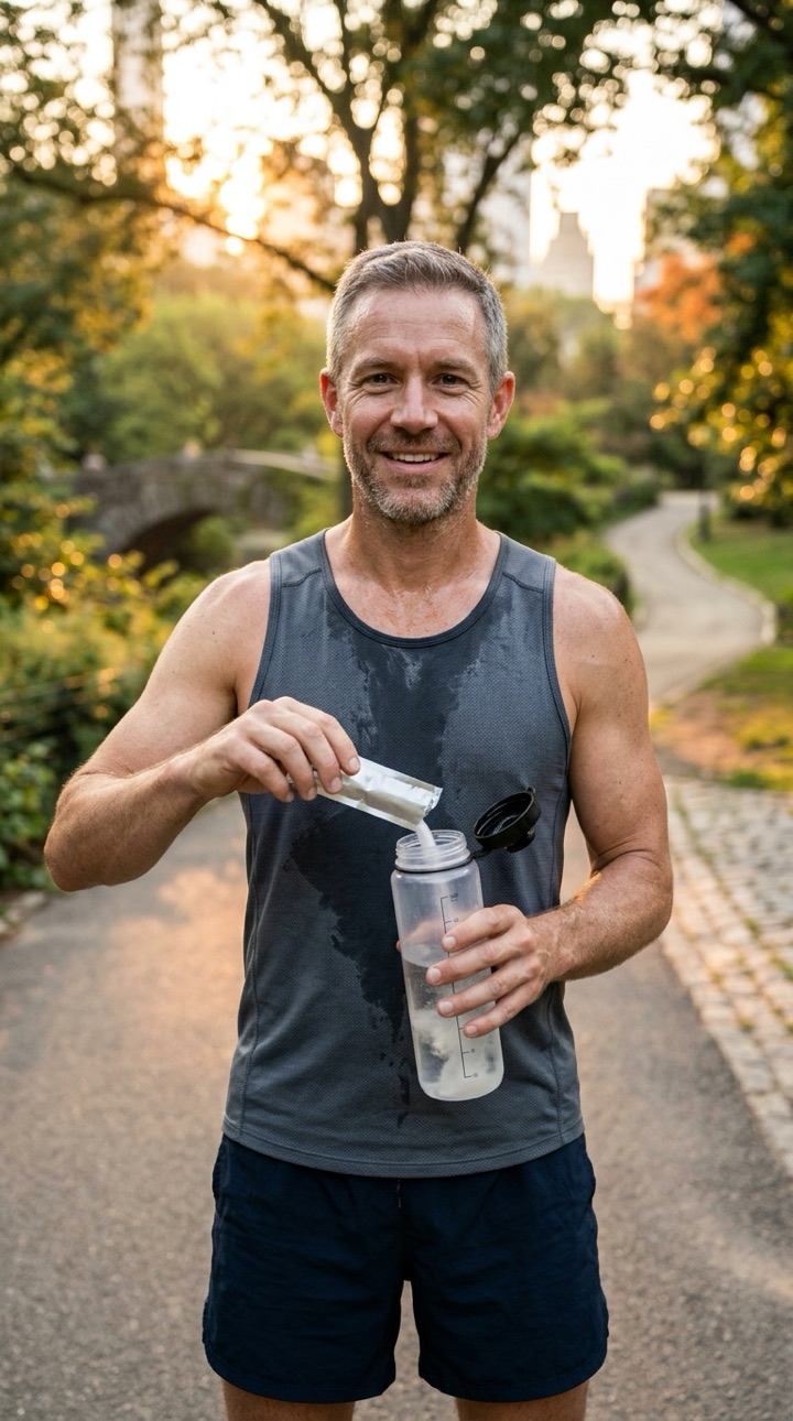 Hydration post-run concept